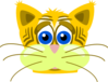 Sad Tiger Cat Clip Art